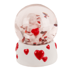 OOTB Glitterkugel Engel mit Herz auf Sockel