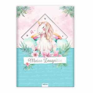 Trötsch Zeugnismappe A4 mit 10 Hüllen Einhorn - Motiv