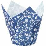 Demmler Muffin-Tulip-Wraps blau 24 Stück