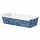 Demmler Backform XXL Classico blau/weiß 20x7cm 3 Stück