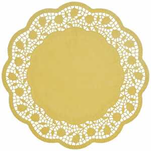 Demmler Tortenspitze Rose buttercreme Ø36cm 30 Stück