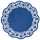 Demmler Tortenspitze Rose blau Ø36cm 30 Stück