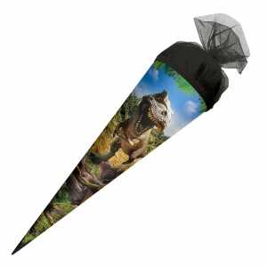 Roth Schultüte Tyrannosaurus rund Tüllverschluss 50cm