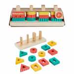 Fisher-Price Buntes Holz-Stapelspielset