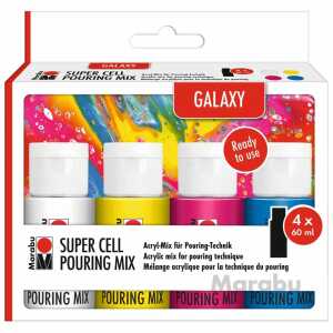 Marabu Super Cell Pouring Mix GALAXY 4x 60ml
