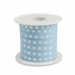 PRÄSENT Ringelband Christmas Star hellblau