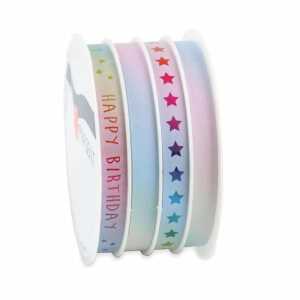 PRÄSENT Ringelband Multispule Rainbow pastell