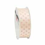 PRÄSENT Ripsband Baby Dots rosa 25mmx3m