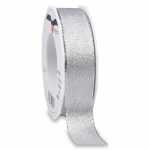 PRÄSENT Brokatband Wien silber 25mmx10m