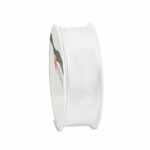 PRÄSENT Seidenband Lyon weiß 25mmx3m