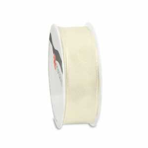 PRÄSENT Seidenband Lyon creme 25mmx3m