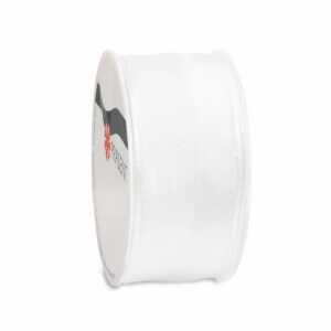 PRÄSENT Seidenband Lyon weiß 40mmx2m