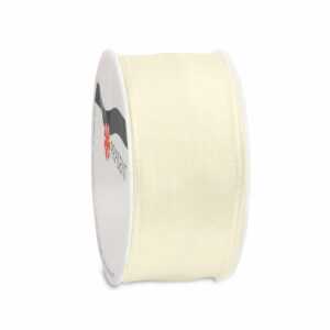 PRÄSENT Seidenband Lyon creme 40mmx2m