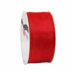 PRÄSENT Organzaband Four Seasons rot 40mmx2m