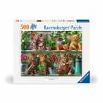 Ravensburger Puzzle Katzen im Regal 500 Teile