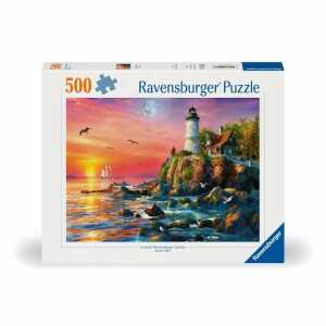 Ravensburger Puzzle Leuchtturm am Abend 500 Teile