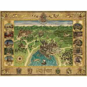 Ravensburger Puzzle Harry Potter Hogwarts Karte 1500 Teile