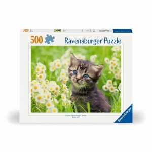 Ravensburger Puzzle Kätzchen in der Wiese 500 Teile