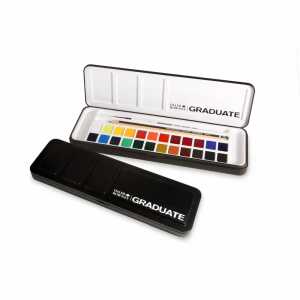 DALER ROWNEY Aquarell Metallkasten Graduate 24x 1/2 Näpfchen