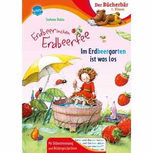 Erdbeerinchen Erdbeerfee. Im Erdbeergarten ist was los