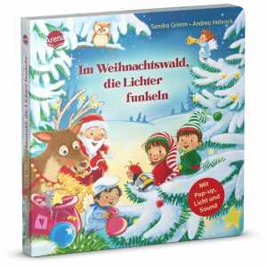Arena Bilderbuch Im Weihnachtswald, die Lichter funkeln