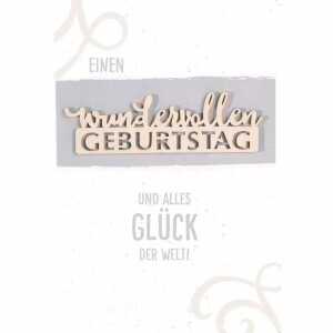 Glückwunschkarte Einen wundervollen Geburtstag alles Glück der Welt!