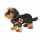 Teddy-Hermann Plüsch Rauhaardackel stehend schwarz/braun 28cm