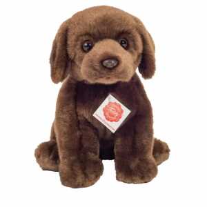 Teddy-Hermann Plüsch Labrador sitzend dunkelbraun 25cm