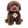 Teddy-Hermann Plüsch Labrador sitzend dunkelbraun 25cm