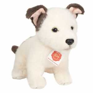 Teddy-Hermann Plüsch Hundewelpe Russell weiß/braun 25cm