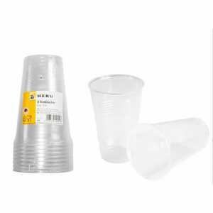 Trinkbecher PP transparent 0,5l 8 Stück