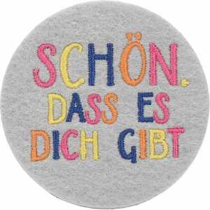 DEPESCHE Filzmagnet groß Schön, dass es dich gibt