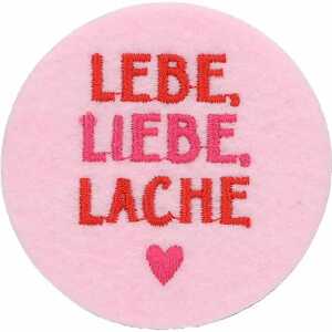 DEPESCHE Filzmagnet groß Lebe, liebe, lache