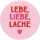 DEPESCHE Filzmagnet groß Lebe, liebe, lache