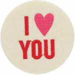 DEPESCHE Filzmagnet groß I (heart) you