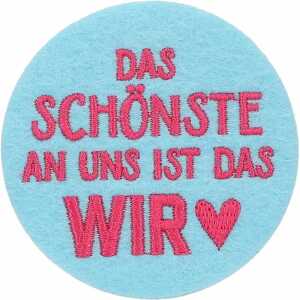 DEPESCHE Filzmagnet groß Das Schönste an uns ist das WIR