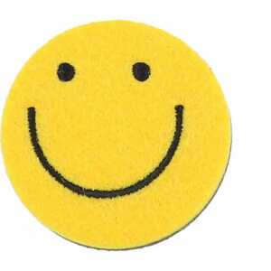 DEPESCHE Filzmagnet klein Happy Face gelb