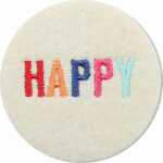 DEPESCHE Filzmagnet klein Happy