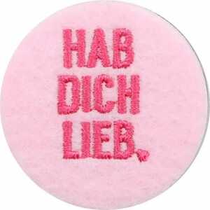 DEPESCHE Filzmagnet klein Hab dich lieb