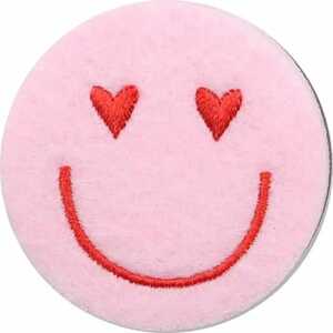 DEPESCHE Filzmagnet klein Happy Face rosa