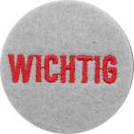 DEPESCHE Filzmagnet klein Wichtig