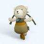 Mini Spieluhr natur Teddy ab 0 Monaten mehrfarbig 14x6x27cm
