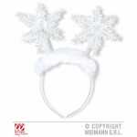 WIDMANN Haarreif mit Schneeflocken weiß