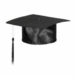 WIDMANN Akademikerhut aus Satin schwarz