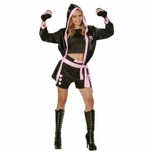 WIDMANN Erwachsenenkostüm Boxer schwarz Größe M