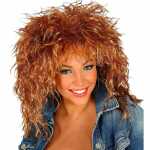 WIDMANN Perücke 80er Rock Star braun