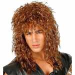 WIDMANN Perücke 80er Jahre Rock Star braun
