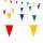 Wimpelkette aus PVC 20 Wimpel auch für Außen geeignet 20x30cmx10m
