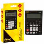 Idena Taschenrechner TR350 solar schwarz 12-stelliges...