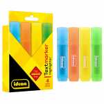 Idena Textmarker 4 Stück Faltschachtel